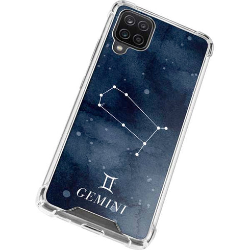 Gemini Constellation Galaxy A12 Clear Case