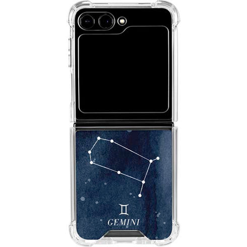 Gemini Constellation Galaxy Z Flip5 5G Clear Case