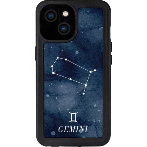 Gemini Constellation iPhone 13 Mini Waterproof Case