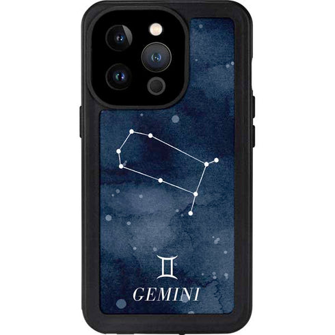 Gemini Constellation iPhone 14 Pro Waterproof Case