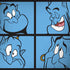 Disney Aladdin Genie Faces Grid Dell Alienware Skin