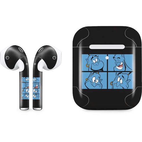 Disney Aladdin Genie Faces Grid Apple AirPods 2 Skin