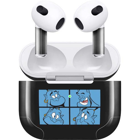 Disney Aladdin Genie Faces Grid Apple AirPods (3rd Gen 2021) Skin