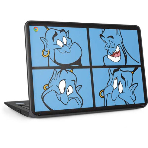 Disney Aladdin Genie Faces Grid HP Chromebook Skin