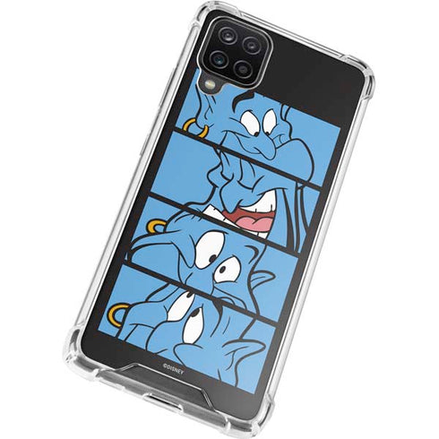 Disney Aladdin Genie Faces Grid Galaxy A12 Clear Case