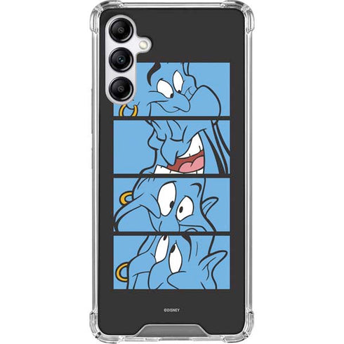 Disney Aladdin Genie Faces Grid Galaxy A15 5G Clear Case