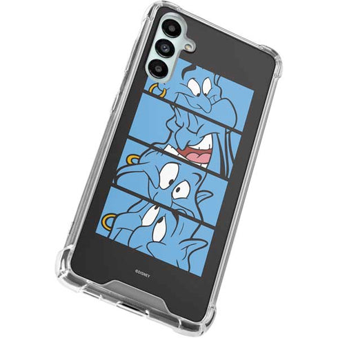 Disney Aladdin Genie Faces Grid Galaxy A15 5G Clear Case