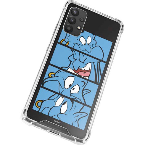 Disney Aladdin Genie Faces Grid Galaxy A32 5G Clear Case