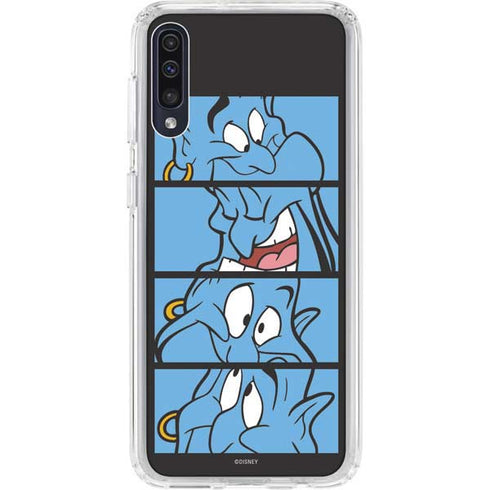 Disney Aladdin Genie Faces Grid Galaxy A50 Clear Case