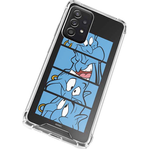 Disney Aladdin Genie Faces Grid Galaxy A52 5G Clear Case