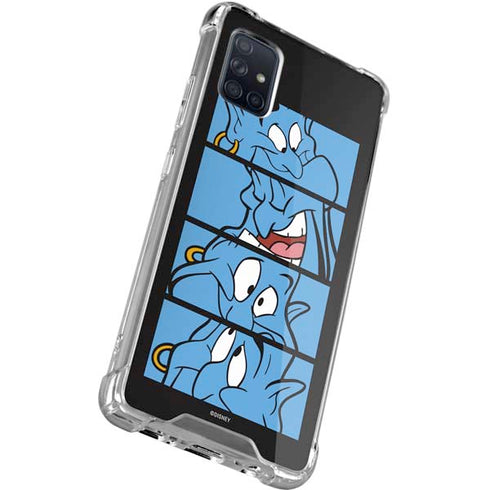 Disney Aladdin Genie Faces Grid Galaxy A71 5G Clear Case