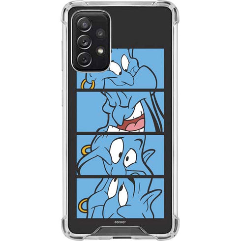 Disney Aladdin Genie Faces Grid Galaxy A72 5G Clear Case
