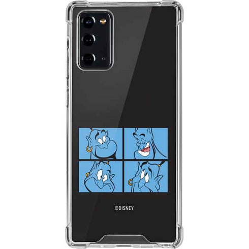Disney Aladdin Genie Faces Grid Galaxy Note20 5G Clear Case