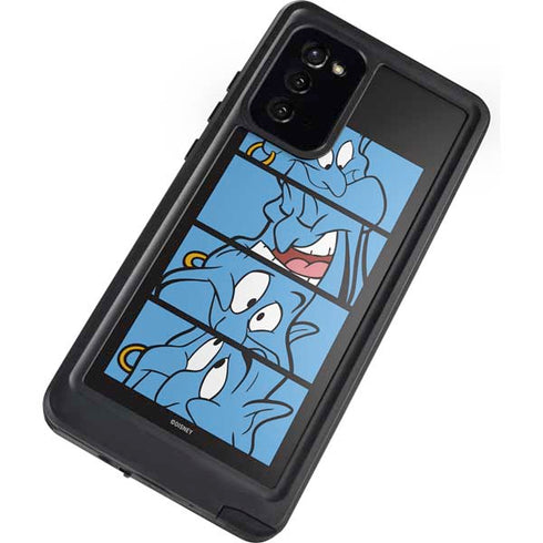 Disney Aladdin Genie Faces Grid Galaxy Note20 5G Waterproof Case