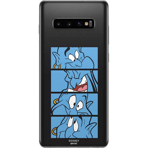 Disney Aladdin Genie Faces Grid Galaxy S10 Plus Skin