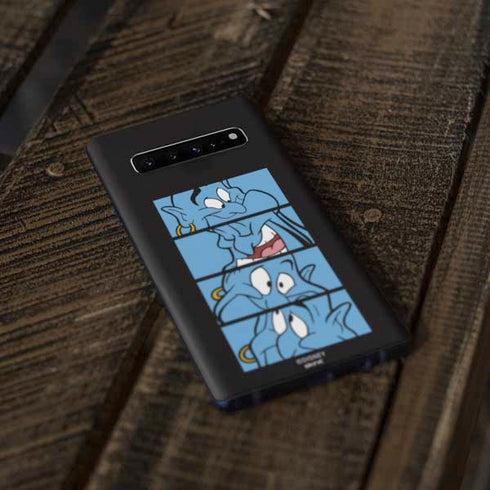 Disney Aladdin Genie Faces Grid Galaxy S10 Plus Skin
