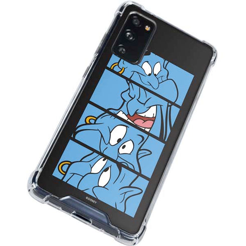 Disney Aladdin Genie Faces Grid Galaxy S20 FE Clear Case