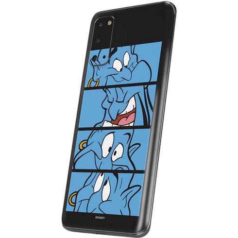 Disney Aladdin Genie Faces Grid Galaxy S20 Skin