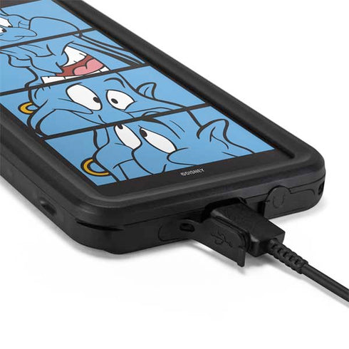 Disney Aladdin Genie Faces Grid Galaxy S20 Waterproof Case