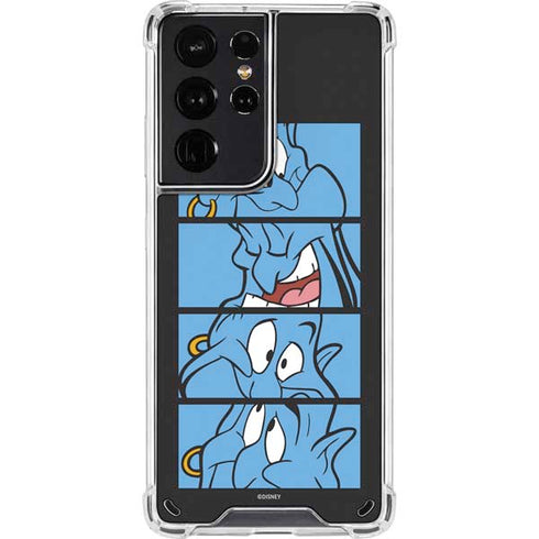 Disney Aladdin Genie Faces Grid Galaxy S21 Ultra 5G Clear Case