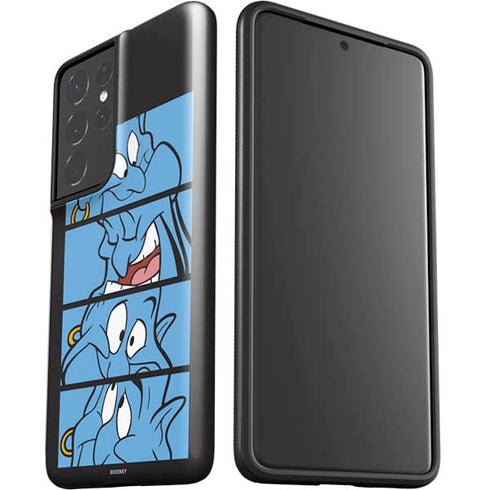 Disney Aladdin Genie Faces Grid Galaxy S21 Ultra 5G Pro Case