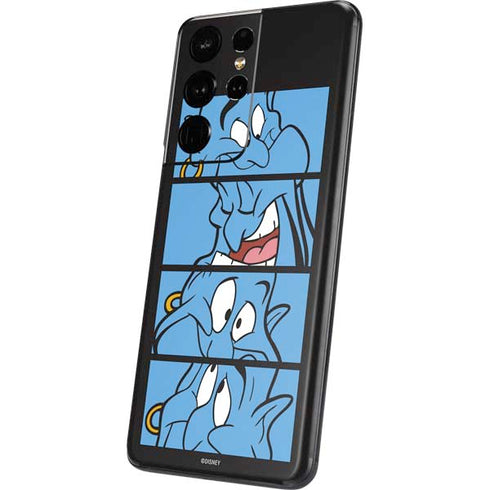 Disney Aladdin Genie Faces Grid Galaxy S21 Ultra 5G Skin