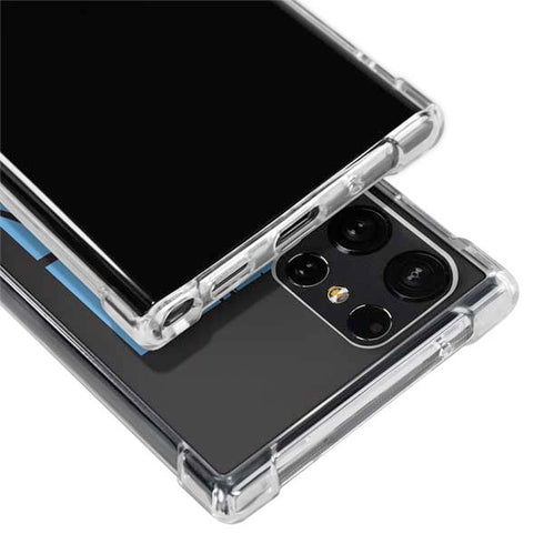 Disney Aladdin Genie Faces Grid Galaxy S22 Ultra Clear Case