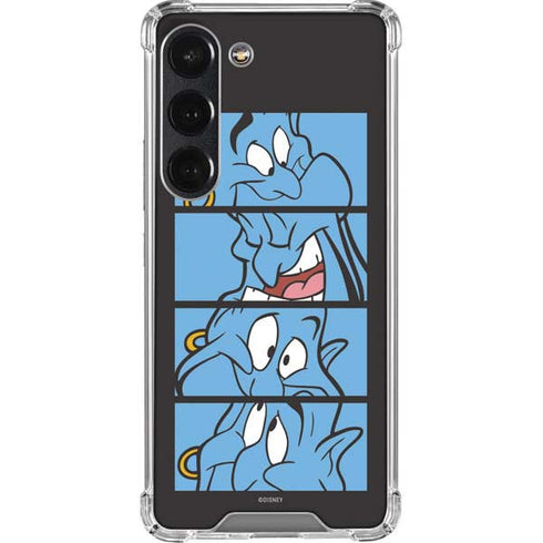 Disney Aladdin Genie Faces Grid Galaxy S23 Clear Case