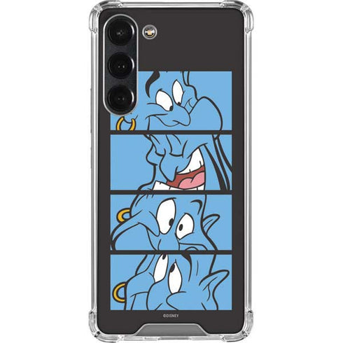 Disney Aladdin Genie Faces Grid Galaxy S23 Plus Clear Case