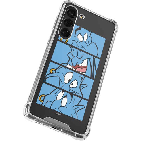 Disney Aladdin Genie Faces Grid Galaxy S23 Plus Clear Case