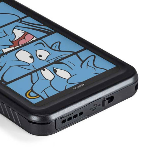 Disney Aladdin Genie Faces Grid Galaxy S23 Plus Waterproof Case