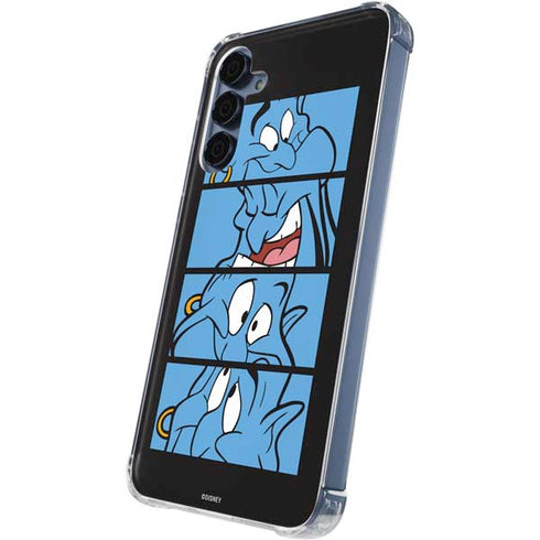 Disney Aladdin Genie Faces Grid Galaxy S24 Clear Case
