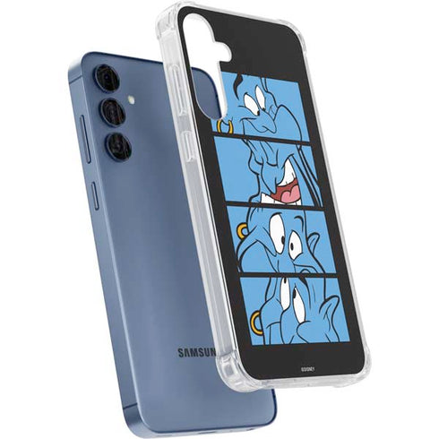 Disney Aladdin Genie Faces Grid Galaxy S24 Clear Case