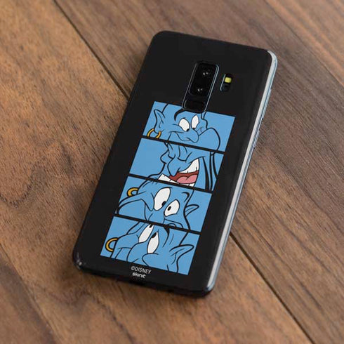 Disney Aladdin Genie Faces Grid Galaxy S9 Plus Skin