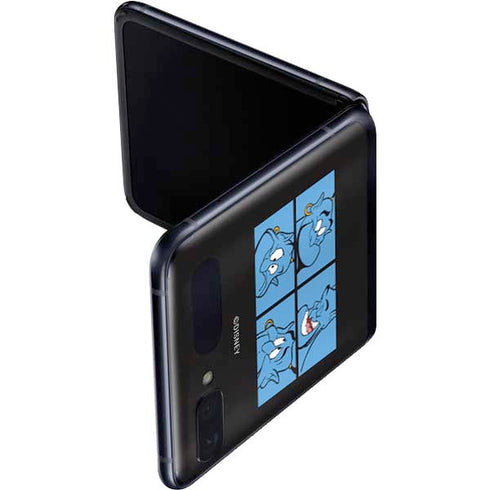 Disney Aladdin Genie Faces Grid Galaxy Z Flip Skin