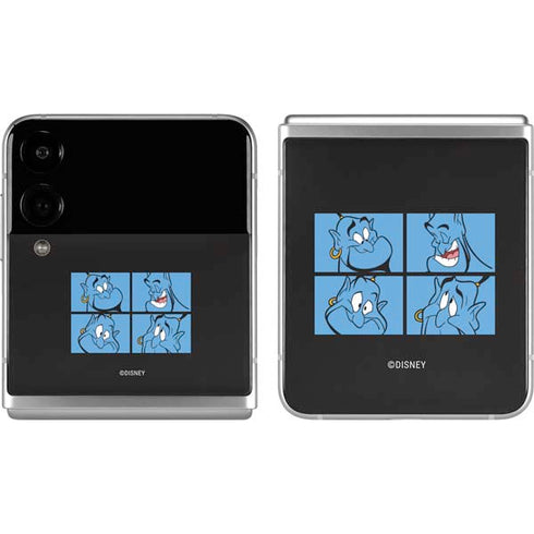 Disney Aladdin Genie Faces Grid Galaxy Z Flip4 5G Skin