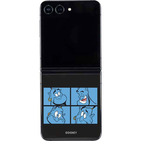 Disney Aladdin Genie Faces Grid Galaxy Z Flip5 5G Skin