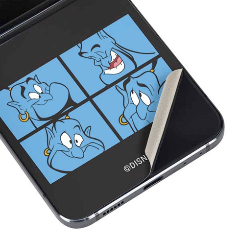 Disney Aladdin Genie Faces Grid Galaxy Z Flip5 5G Skin
