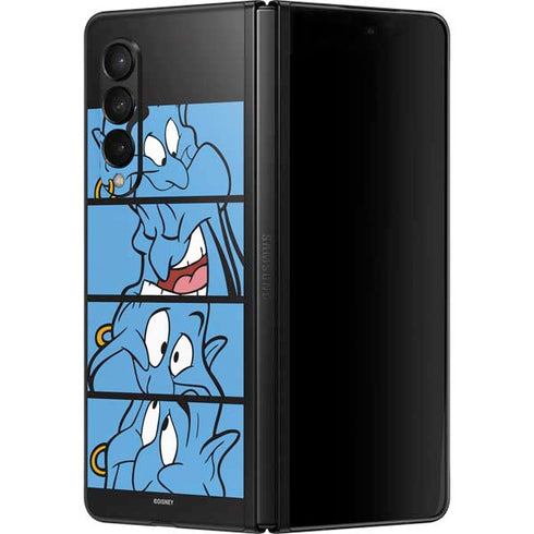 Disney Aladdin Genie Faces Grid Galaxy Z Fold3 5G Skin