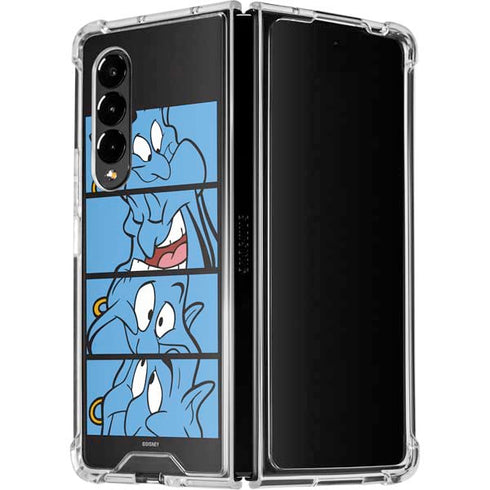 Disney Aladdin Genie Faces Grid Galaxy Z Fold4 5G Clear Case