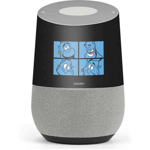 Disney Aladdin Genie Faces Grid Google Home Skin