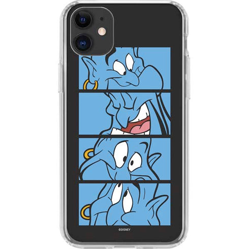 Disney Aladdin Genie Faces Grid iPhone 11 Clear Case
