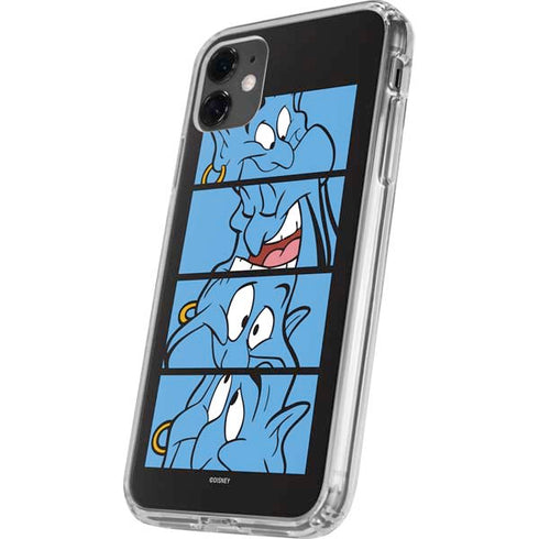 Disney Aladdin Genie Faces Grid iPhone 11 Clear Case