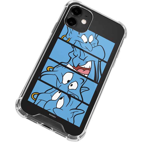 Disney Aladdin Genie Faces Grid iPhone 12 Mini Clear Case