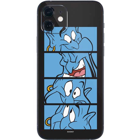 Disney Aladdin Genie Faces Grid iPhone 12 Mini Skin