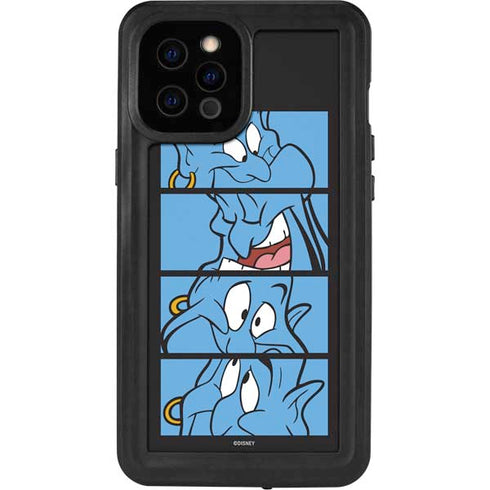 Disney Aladdin Genie Faces Grid iPhone 12 Pro Max Waterproof Case