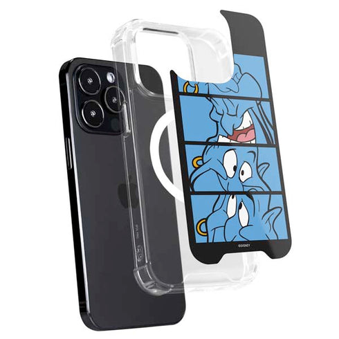 Disney Aladdin Genie Faces Grid iPhone 13 Pro Max MagSafe Case