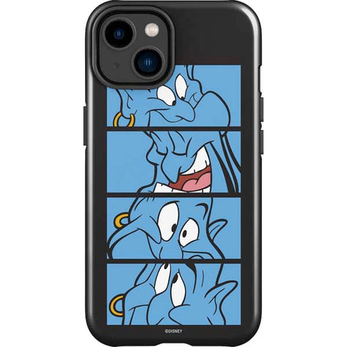 Disney Aladdin Genie Faces Grid iPhone 15 Plus Impact Case
