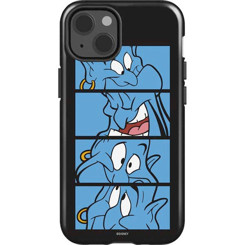 Disney Aladdin Genie Faces Grid iPhone 15 Impact Case