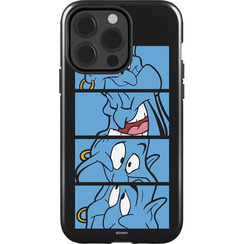 Disney Aladdin Genie Faces Grid iPhone 15 Pro Impact Case